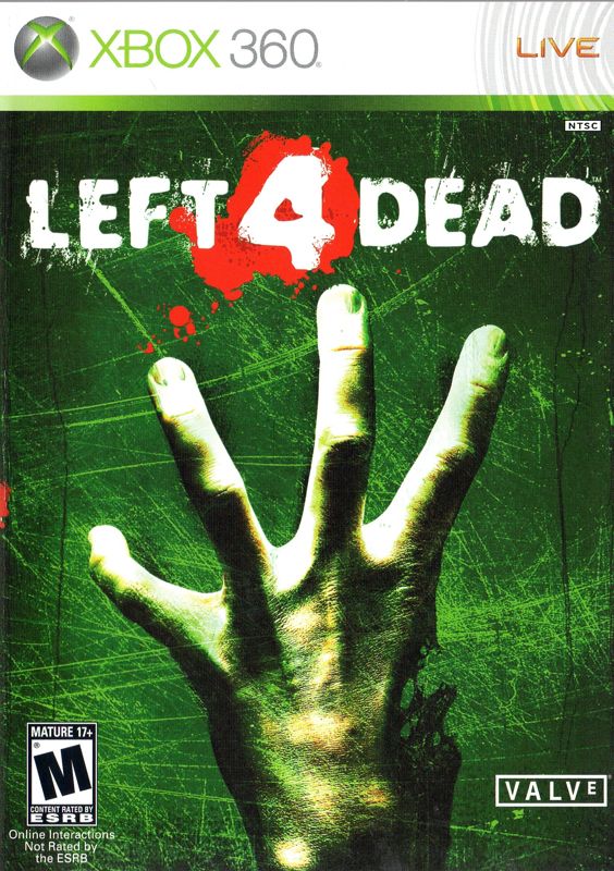 Left 4 Dead box art for Xbox 360